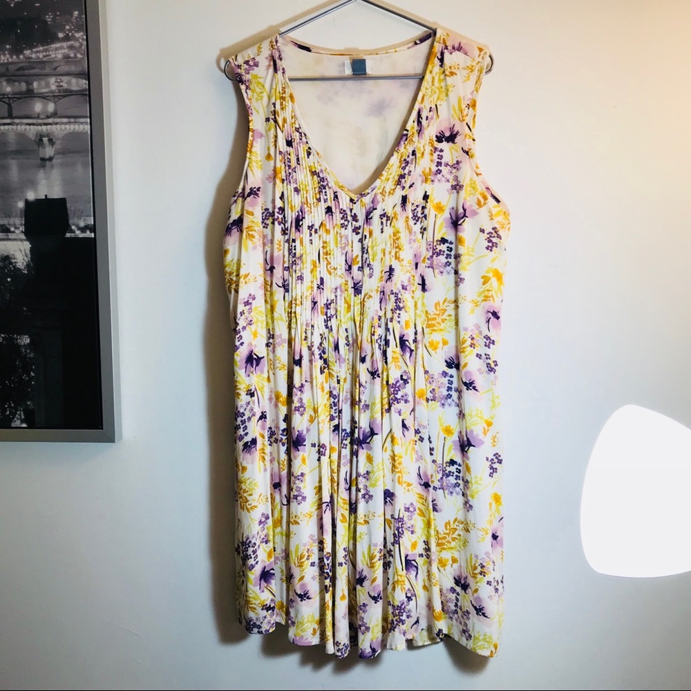 🌴 Old Navy | size Large flowy floral dress